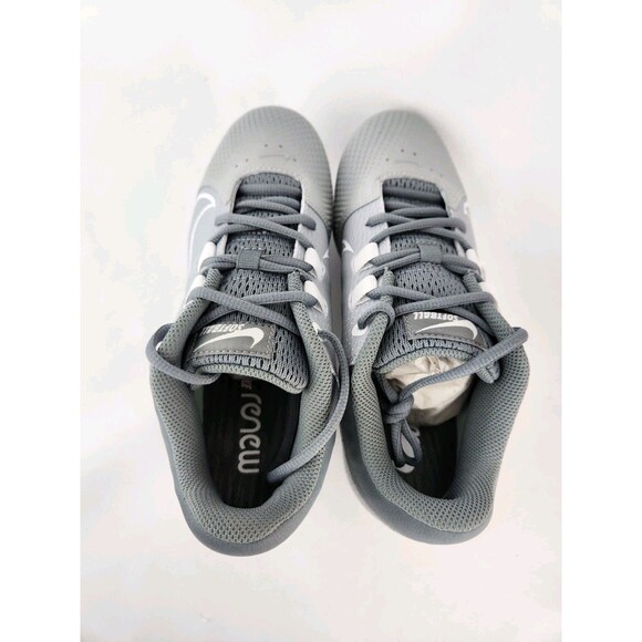 New Nike Hyper diamond 4 Elite React Metal Softball Cleats Gray Womens Size 7 - Picture 7 of 9
